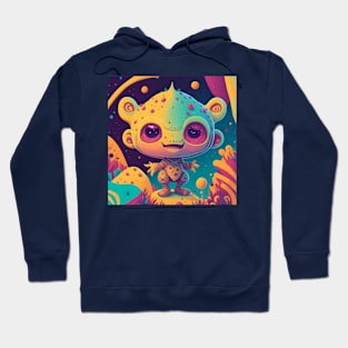 Colorful little Alien I - The little Alien Collection Hoodie